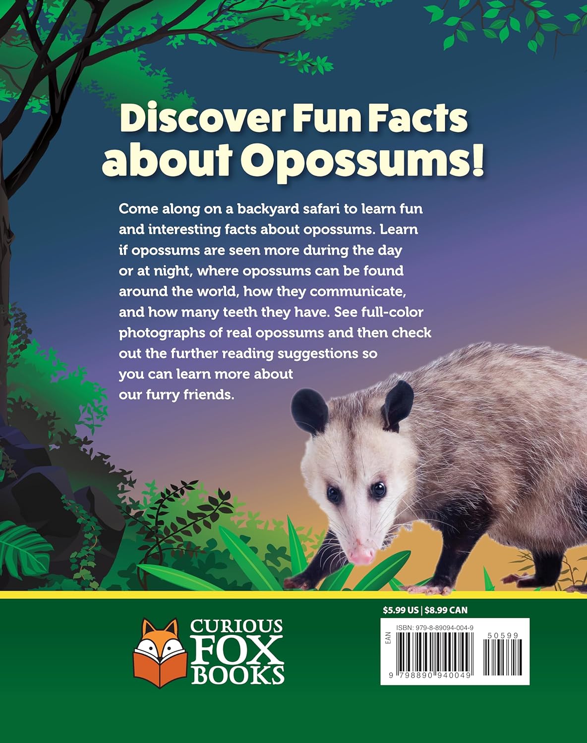 Kids' Backyard Safari: Opossums