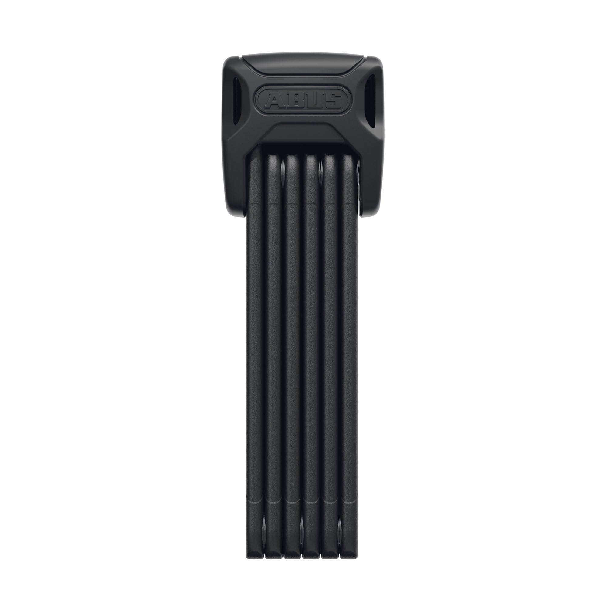 ABUS folding lock Bordo 6000K with SH lock holder - bicycle lock with XPlus cylinder for high protection against tampering - ABUS security level 10 - length 90 cm Black 90 cm