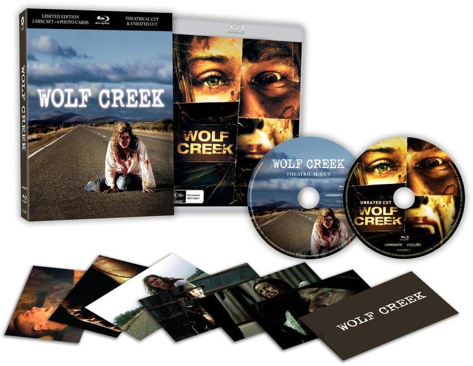 Wolf Creek: Ultimate Edition - Limited Edition All-Region Blu-Ray in Lenticular Slipcase featuring the Unrated & Theatrical Cuts and Photo Cards