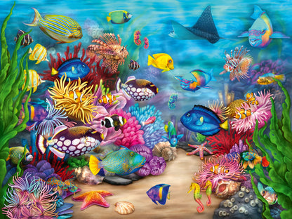 Ravensburger Tropical Reef Life 750 Piece Jigsaw Puzzles for Adults and Kids Age 12 Years Up - Ocean Animals & Wildlife
