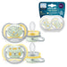 Philips Avent SCF376/01 2 Ultra Air Dummies, 18 Months and +, Orthodontic and BPA , Glow in The Dark Cloud/Tiger