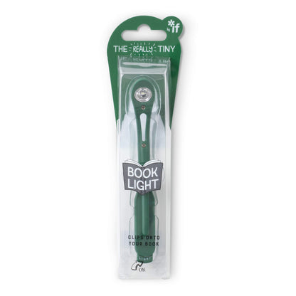 IF Really Tiny Book Light (Forest Green) – Compact Reading Lights for Books in Bed – Flexible Book Light Clip On – A Great Book Lamp with Batteries Included Forest Green One Size