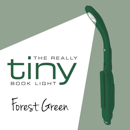 IF Really Tiny Book Light (Forest Green) – Compact Reading Lights for Books in Bed – Flexible Book Light Clip On – A Great Book Lamp with Batteries Included Forest Green One Size