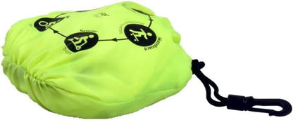 Port Designs Be VISIBL Universal High Visibility Rain Cover with On/Off LED Rechargeable for Backpacks up to 25 litres 14/15.6 Inches, Flashy Yellow, 14/15,6 pouces, Rainproof and Flashy Yellow