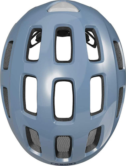 ABUS Youn-I 2.0 bike helmet - with light for children, teenagers and young adults - for girls and boys Light blue (glacier blue) M (52-57 cm) Youn-I 2.0