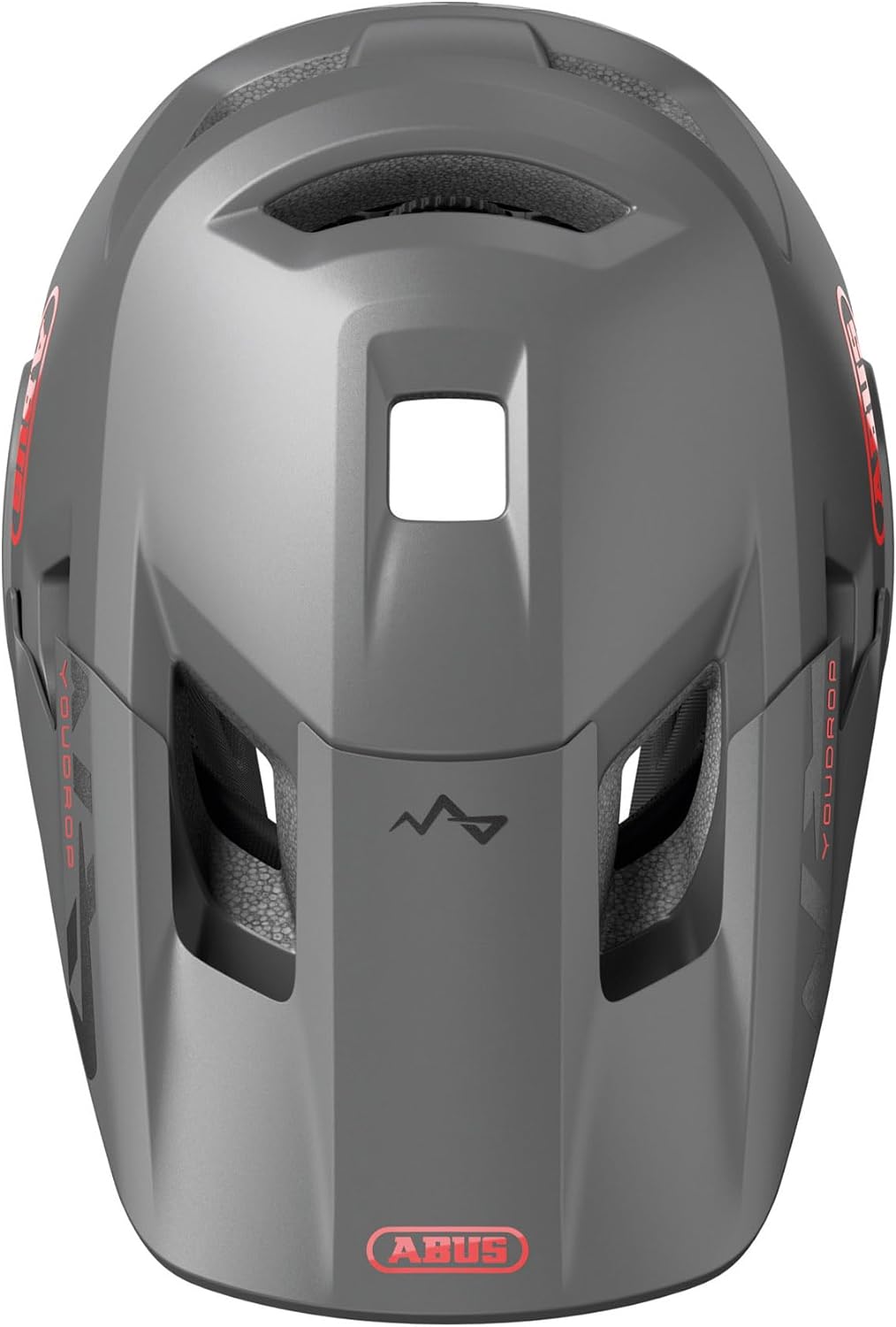 ABUS MTB Helmet YouDrop FF - Full-face Helmet for Kids and Teens S (48-55 cm) Silber (Ti silver)