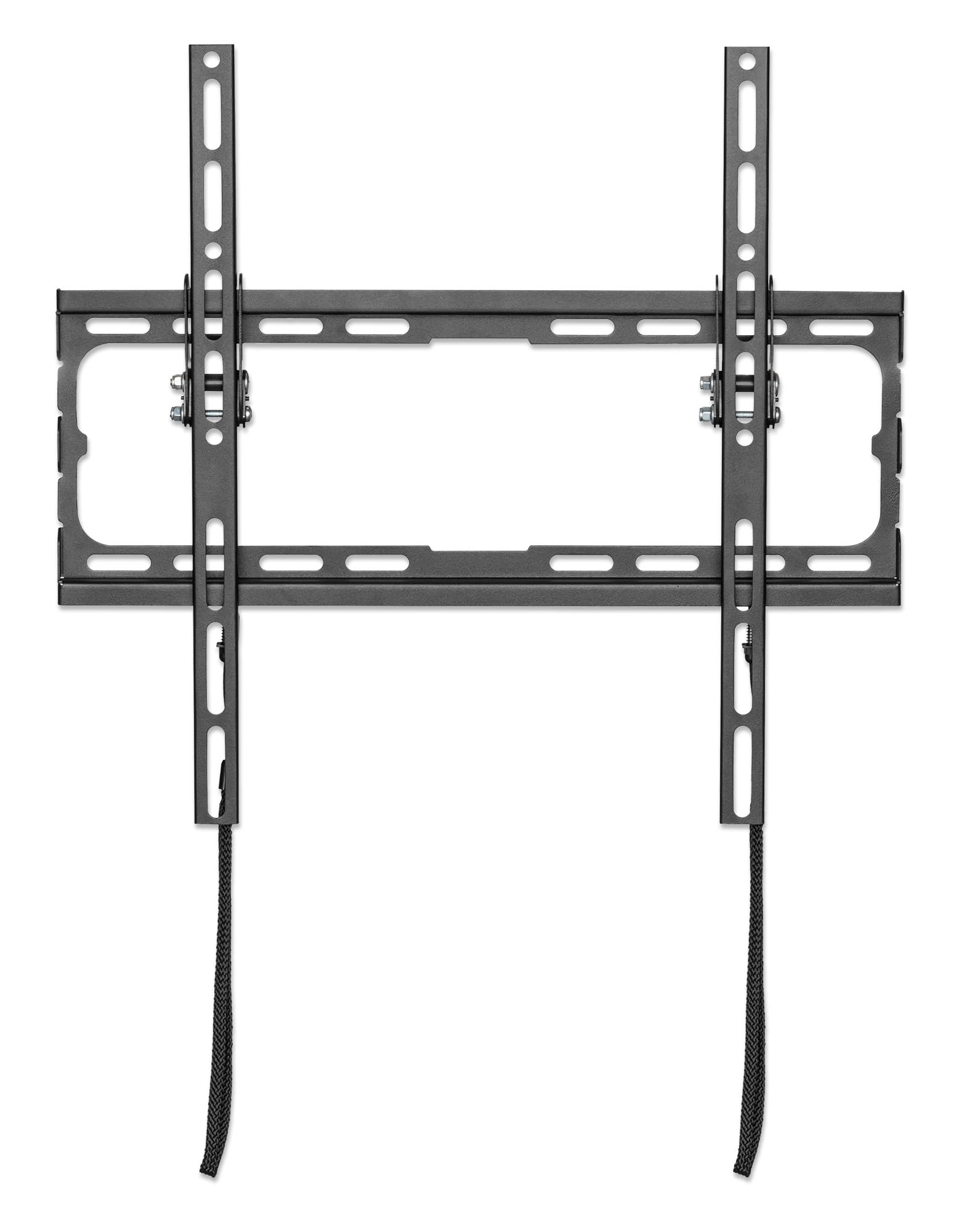 Manhattan Ultra-Slim TV Wall Mount Tilts for screens from 32" to 70" and up to 45 kg, 0 to -8° tilt, extra flat design, black