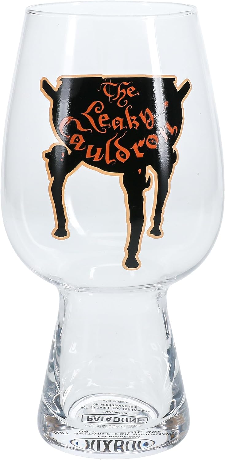 Paladone Harry Potter Leaky Cauldron Glass and Coaster Set, 550Ml (18 Fl Oz)