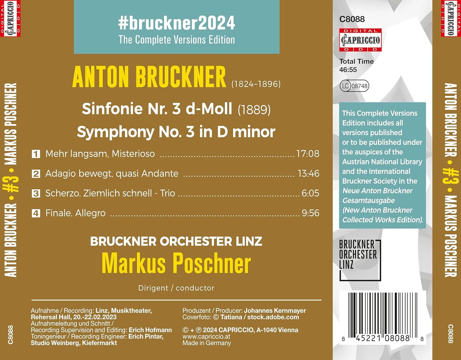 Bruckner: Symphony #3: 1889 Version