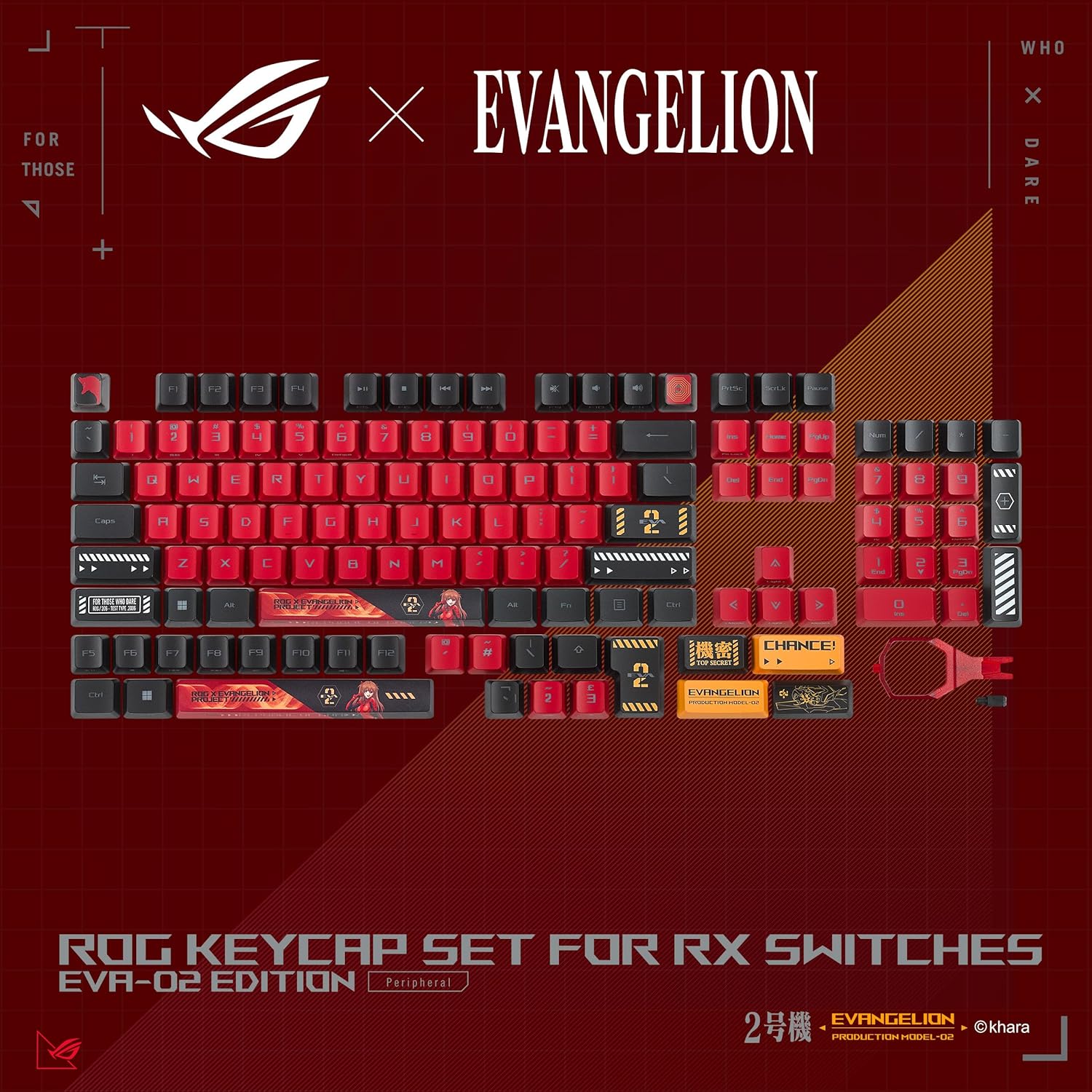 Ac05 Rog Keycap Set For Rx Eva