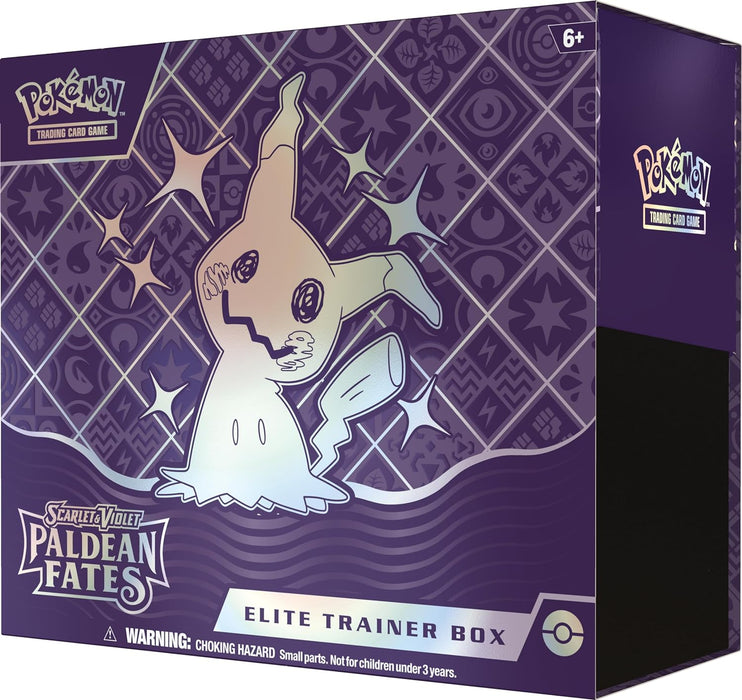 Pokémon TCG: Scarlet & Violet—Paldean Fates Elite Trainer Box (9 Boosters, 1 Full-Art Foil Promo Card & Accessories)