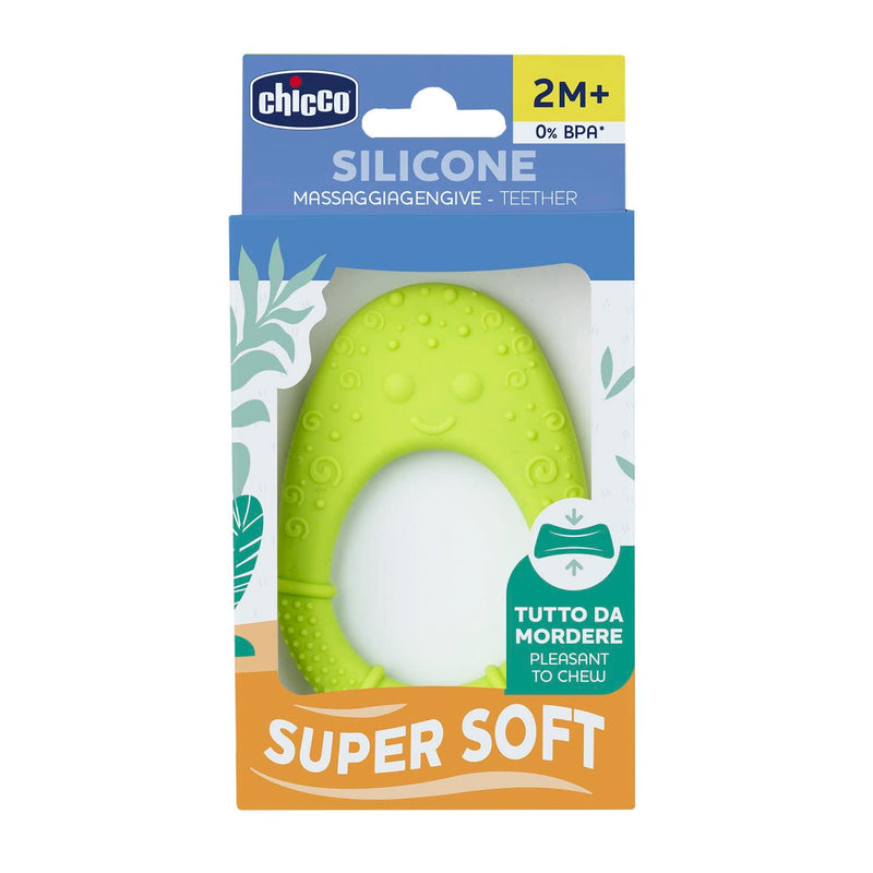 CHICCO - Teether all soft, 2 months +, green