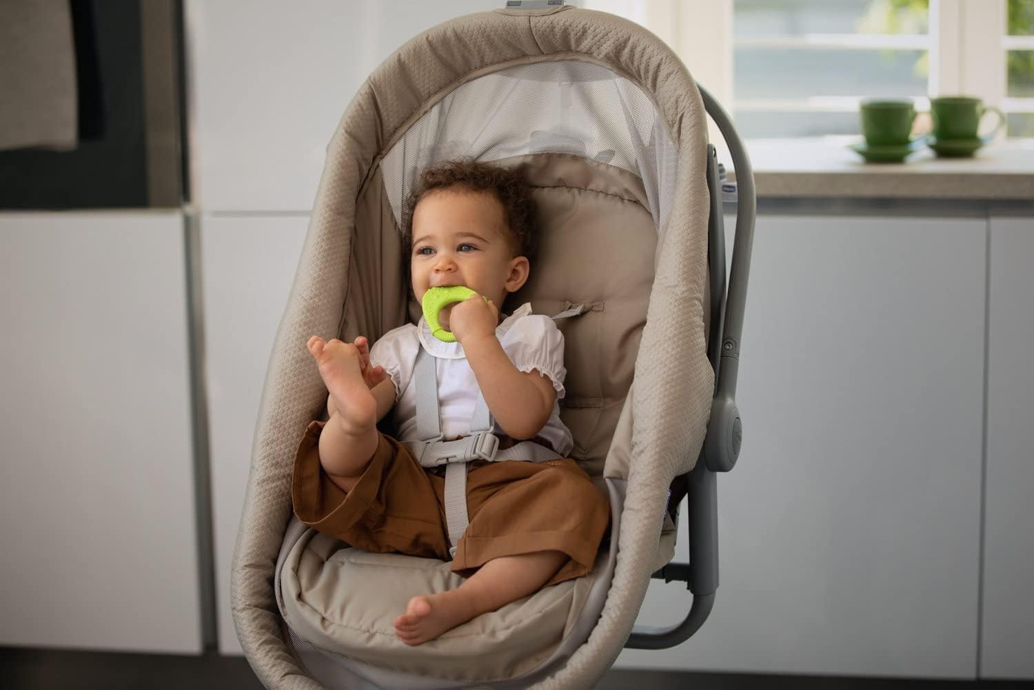 CHICCO - Teether all soft, 2 months +, green