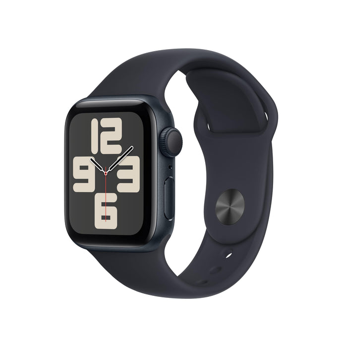 Apple Watch Se (Gps) - 2Nd Generation - 40 Mm - Midnight Aluminium - Smart Watch With Sport Band - Fluoroelastomer - Mid