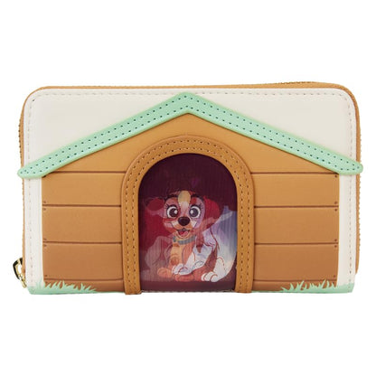 Loungefly Disney I Heart Disney Dogs Dog House Triple Lenticular Zip Around Wallet, Multi, Zip Around Wallet