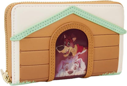 Loungefly Disney I Heart Disney Dogs Dog House Triple Lenticular Zip Around Wallet, Multi, Zip Around Wallet