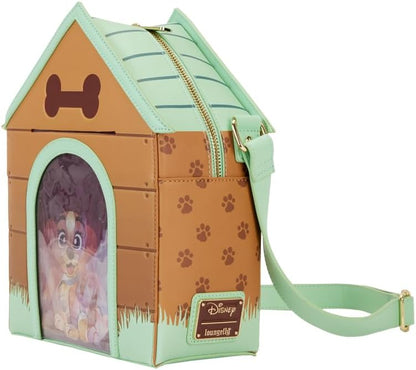 Loungefly I Heart Disney Dogs Dog House Triple Lenticular Figural Crossbody Bag, Multi
