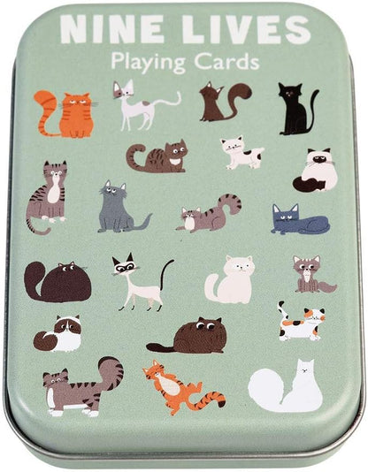 Rex London Cats Design Playing Cards In A Tin