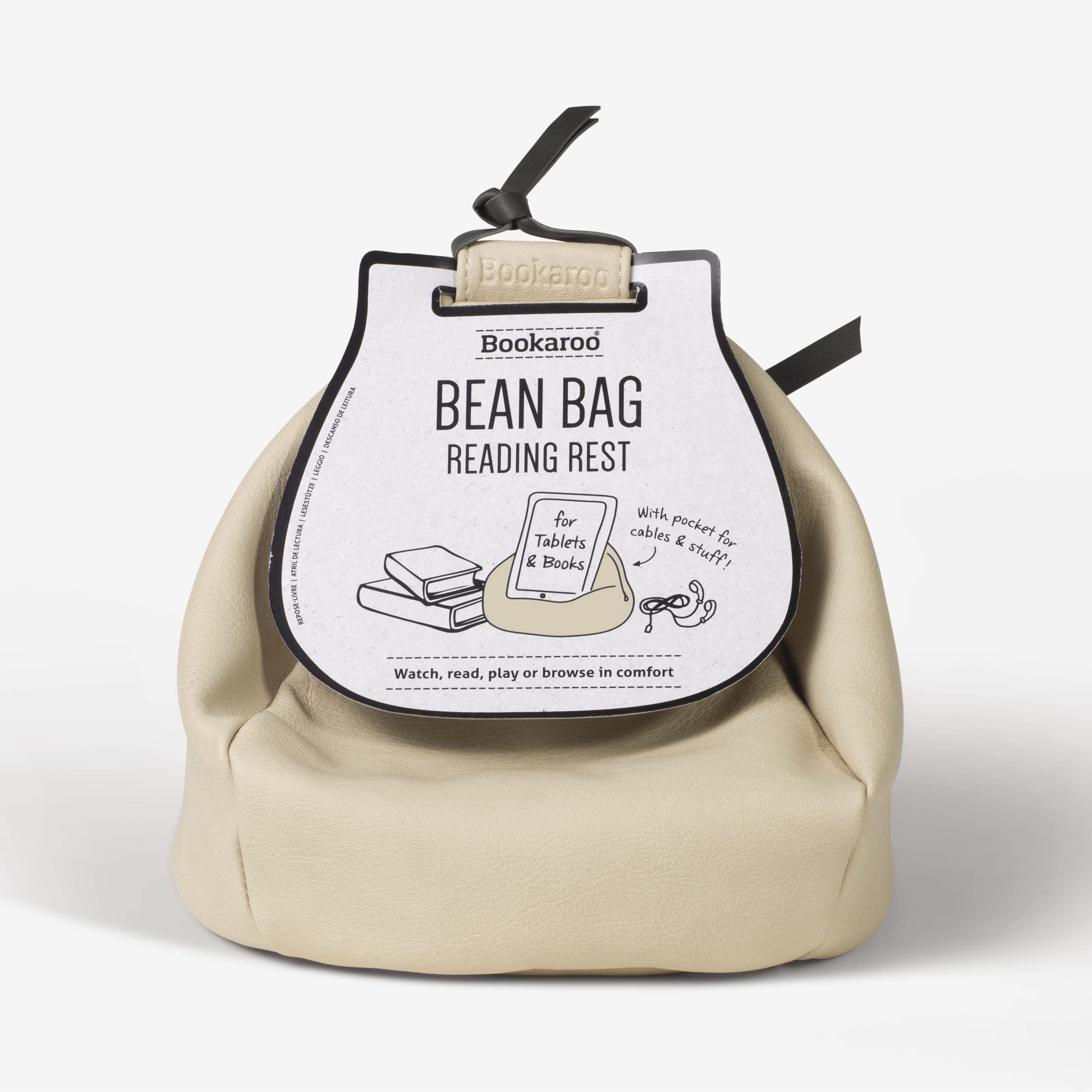 Bookaroo Bean Bag Reading Rest Cream