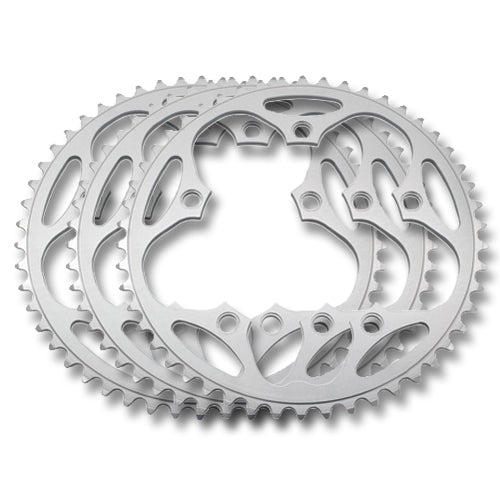 Stronglight Dural 5083 9/10sp Chainrings 110 PCD | SILVER Silver | Shimano 46T Outer