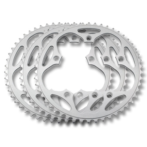 Stronglight Dural 5083 9/10sp Chainrings 130 PCD | SILVER Silver | Shimano 51T Outer