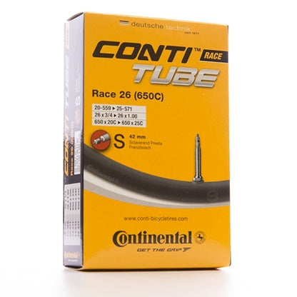 Continental Race Tube Presta 60Mm Valve Black 26X1.00" 650X20-25