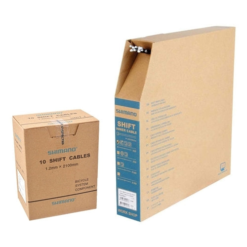 Shimano Road/MTB Steel Gear Inner Wire 1.2x2100mm Box of 10