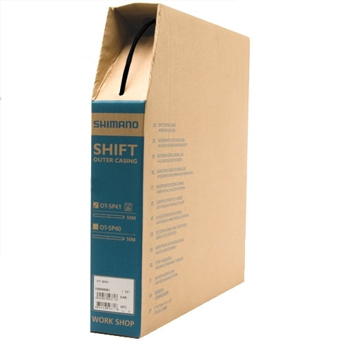 Shimano SIS SP41 Outer Gear Cable 4mm x 50m Black 4mm x 50m