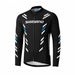 Shimano CYCLE WEAR 2017 Thermal Print Long Sleeve Jersey (Black