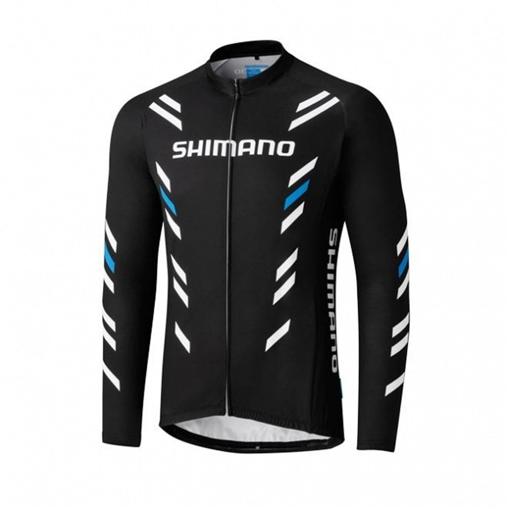 Shimano CYCLE WEAR 2017 Thermal Print Long Sleeve Jersey (Black