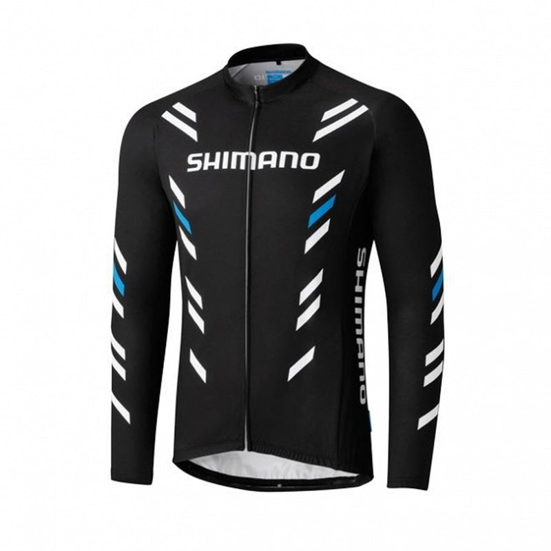 Shimano CYCLE WEAR 2017 Thermal Print Long Sleeve Jersey (Black