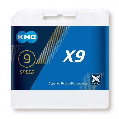 KMC X9 Chain Silver/Grey 114 Links