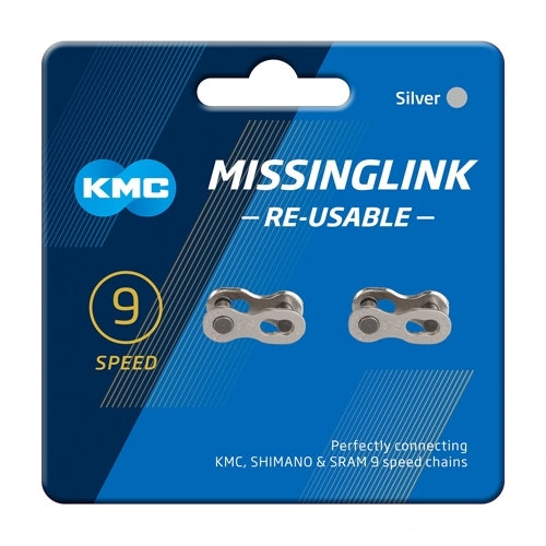 KMC MissingLink 9 Speed Silver Reusable