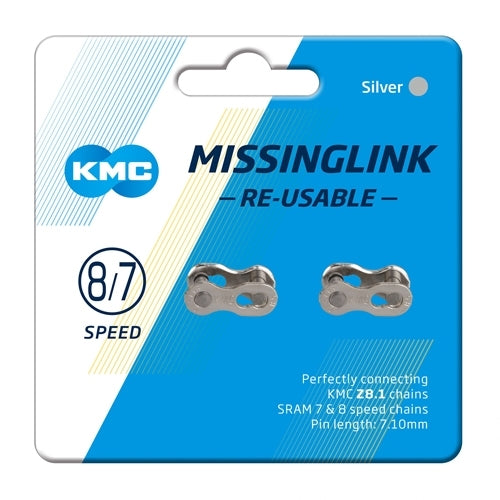 KMC MissingLink 7/8 Speed Silver Reusable