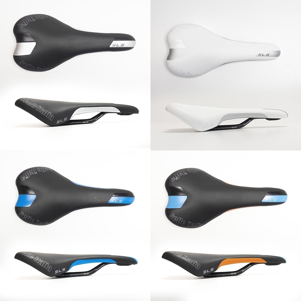 Selle Italia SLS Manganese Saddle Black/Blue/Orange