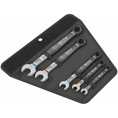 Wera Compatible 6003 Joker 5 Set 1 | Ringmaulschlüssel-Satz & 05133164001 950/9 Hex-Plus Multicolour 2 L-Key Set