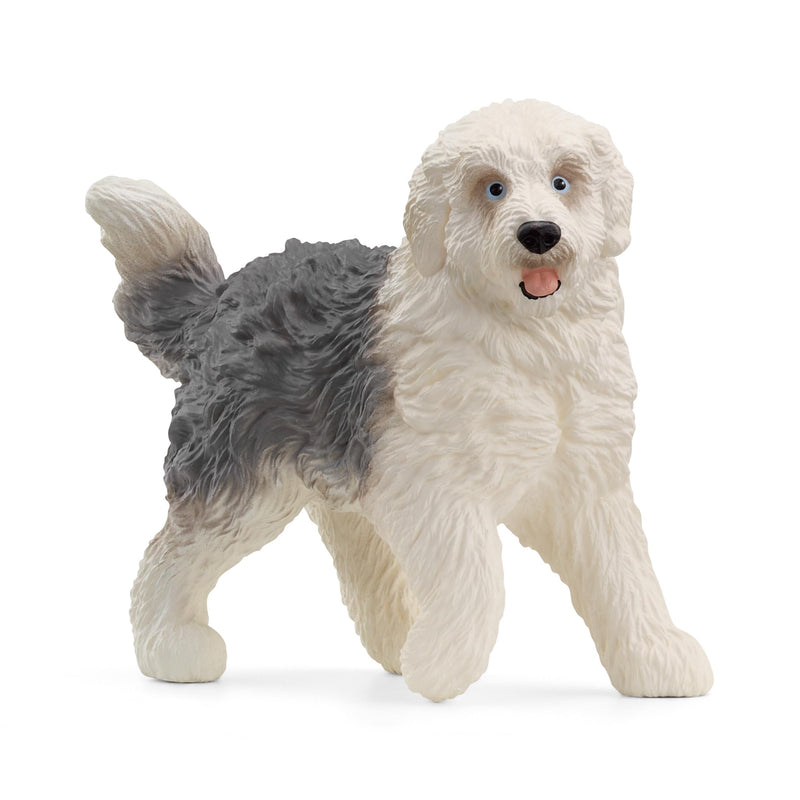 schleich 13968 Bobtail, ab 3 Jahren, FARM WORLD - Spielfigur, 3 x 8 x 6 cm, Mehrfarbig/Meereswellen (Ocean Tides