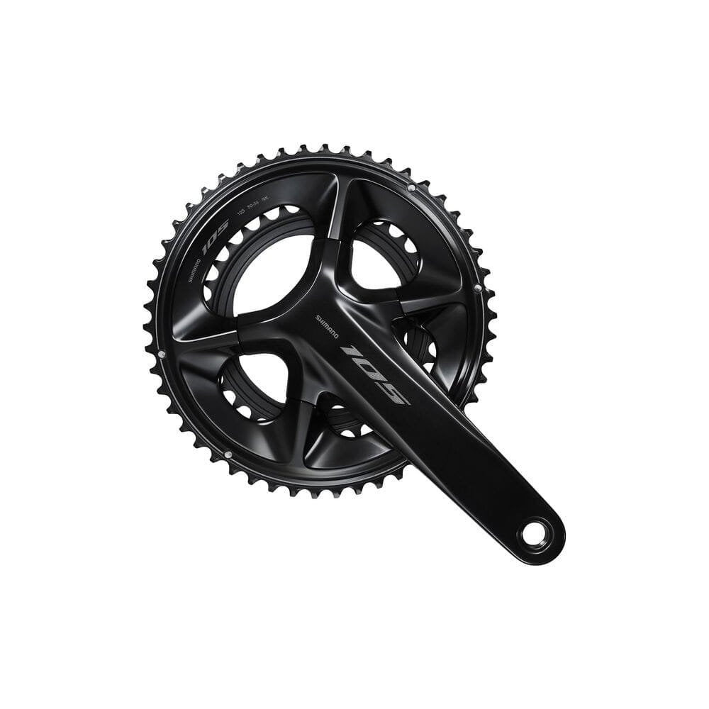Shimano FC-R7100 105 double 12-speed chainset, HollowTech II 172.5 mm 52 / 36T, black