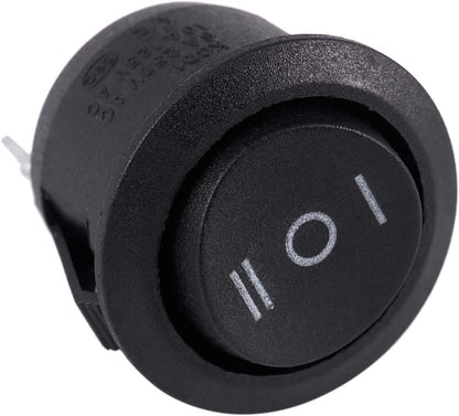 Reround 2 x AC 6A / 250V 10A / 125V 3 pin SPDT ON/OFF/ON 3 posizionatori rotativi