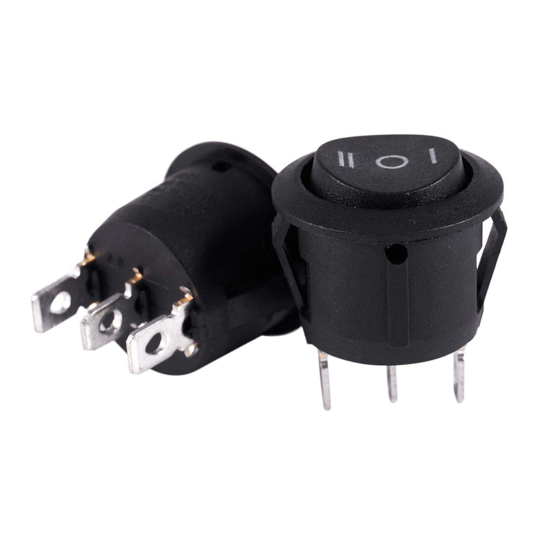 Reround 2 x AC 6A / 250V 10A / 125V 3 pin SPDT ON/OFF/ON 3 posizionatori rotativi