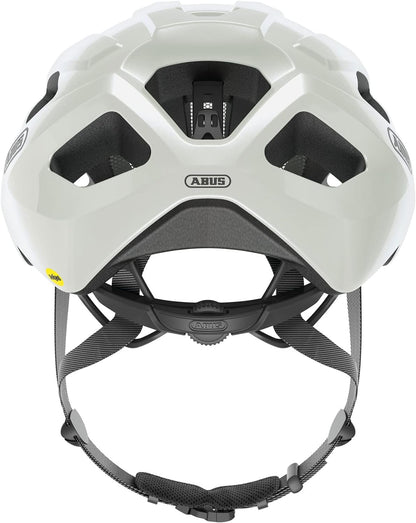 ABUS Macator Racing Bike Helmet - Sporty Bicycle Helmet for Beginners - for Women and Men White (pearl white) L