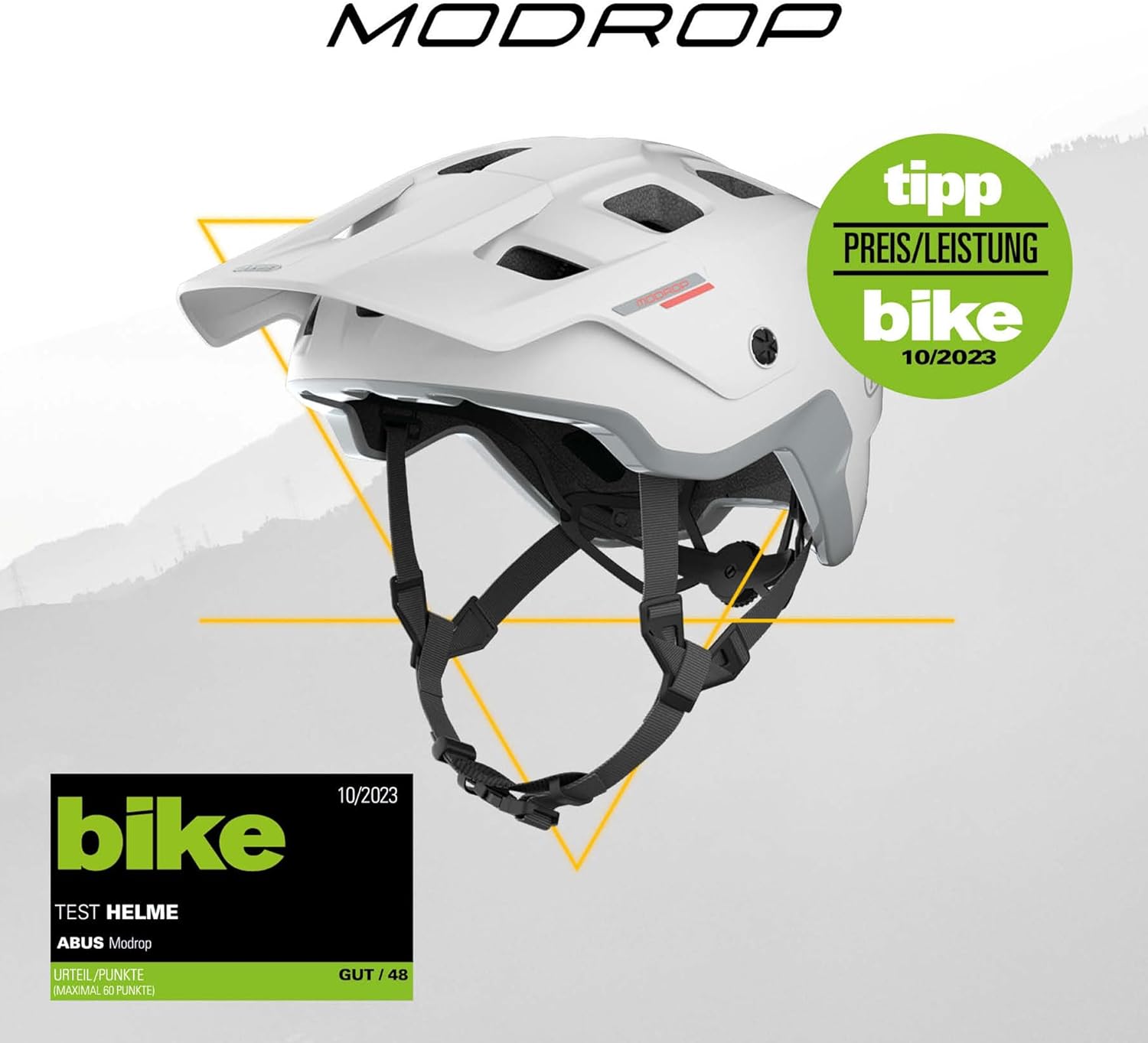 ABUS MTB Helmet MoDrop Silver L (57-61 cm) MoDrop