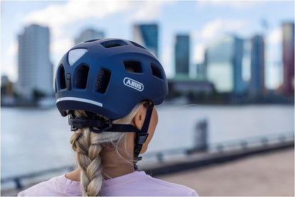 ABUS Youn-I 2.0 bike helmet - with light for children, teenagers and young adults - for girls and boys - gold, size S