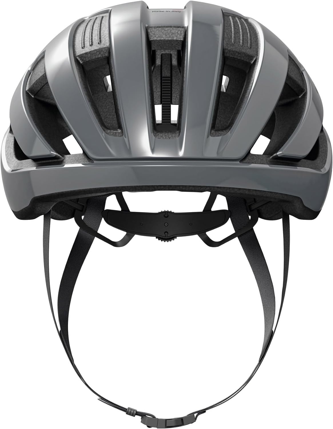 ABUS WingBack Racing Bicycle Helmet - Simple Helmet for Sporty Riding in Everyday Use M (54-58 cm) Grau (race grey)