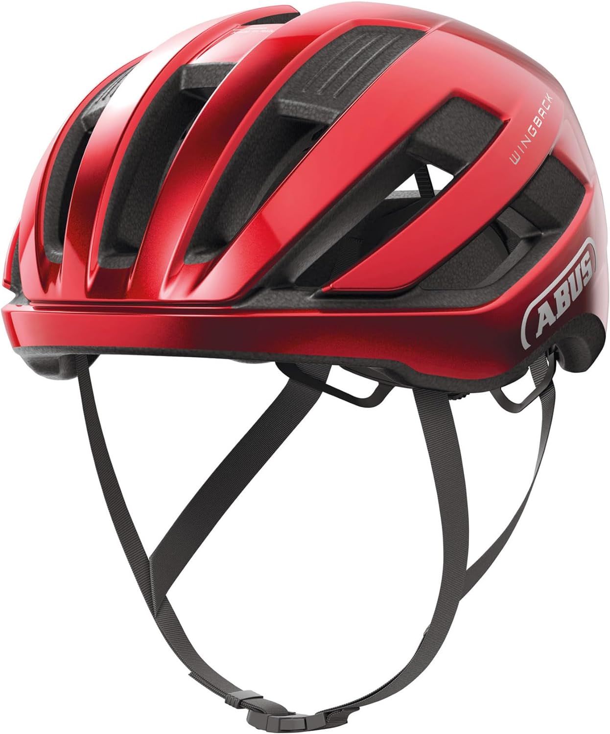 ABUS WingBack Racing Bicycle Helmet - Simple Helmet for Sporty Riding in Everyday Use S (51-55 cm) Rot (performance red)