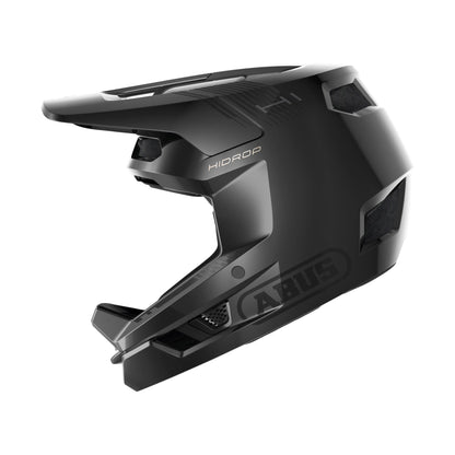 ABUS Downhill Bicycle Helmet HiDrop - Full-face Helmet with ABS Outer Shell for MTB Trails L (59-60 cm) Schwarz (shiny black)