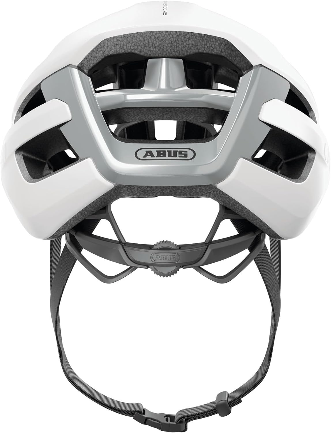 ABUS PowerDome road bike helmet - lightweight bike helmet with clever ventilation system and aerodynamic profile - Made in Italy - for men and women S (51-55 cm) Weiß (polar white)