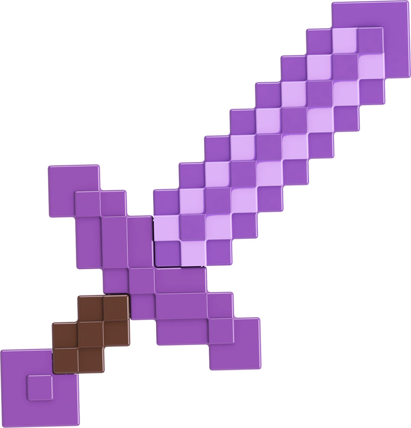 Mattel Minecraft Role-Play Battle Toy Accessory Collection with Pixelated Design (Styles May Vary), HTL93