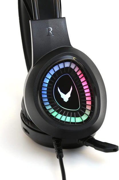 Varr Mic VH8010 Stereo Lite - Auriculares para Videojuegos (3,5 mm, USB), Color Negro