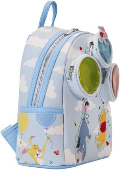 Loungefly Winnie the Pooh and Friends Floating Balloons Mini Backpack Multi